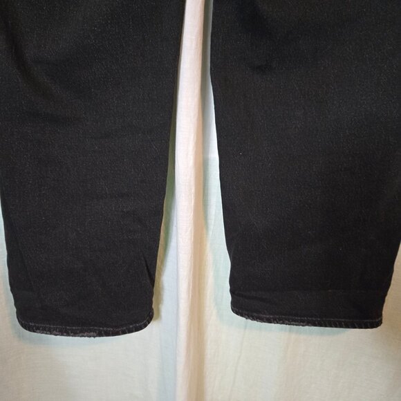 Old Navy jeans womens 14P black boyfriend loose relaxed mid-rise - Picture 5 of 9